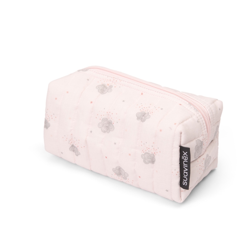Neceser de viaje rosa Suavinex
