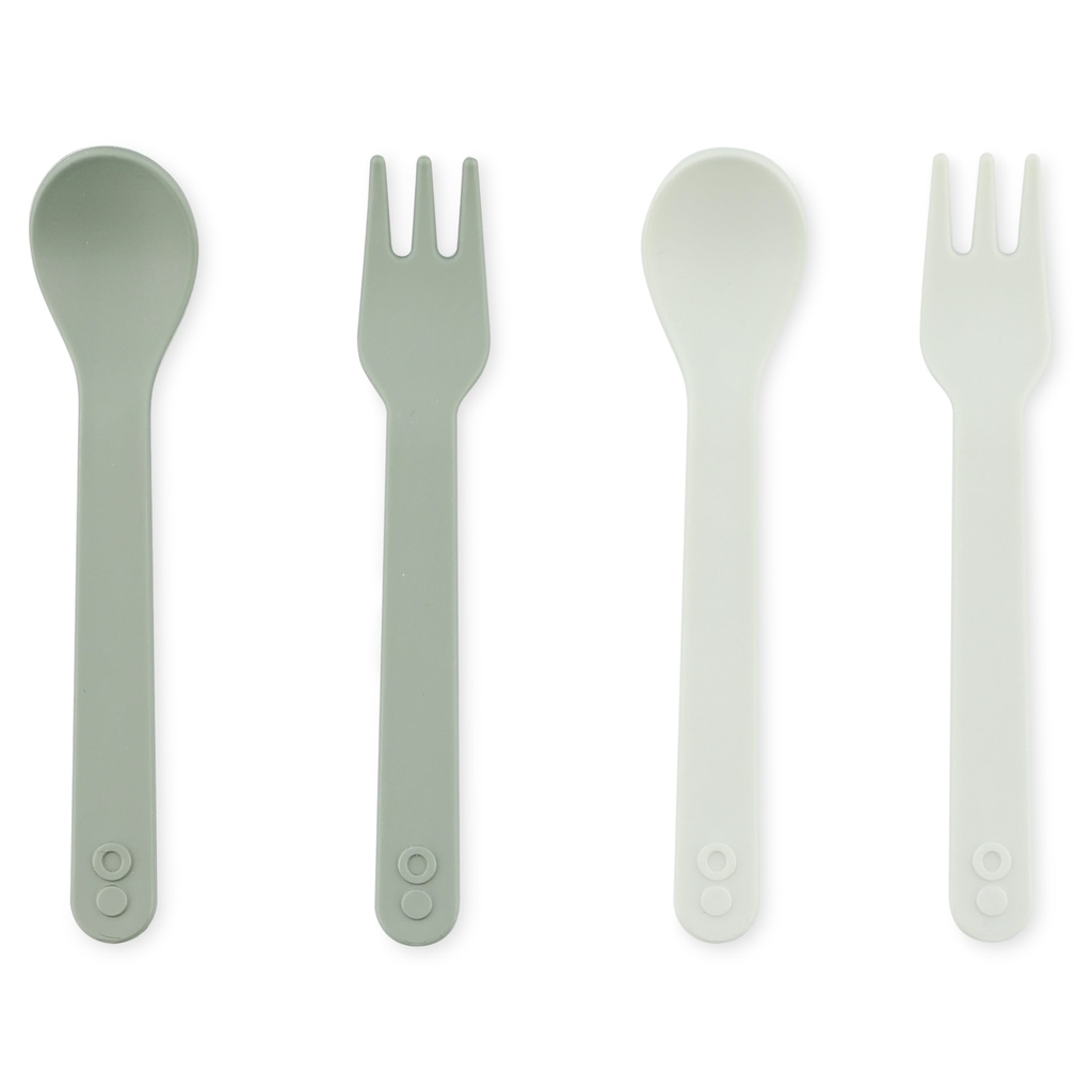 Spoon and Fork 2-pack Olive Trixie