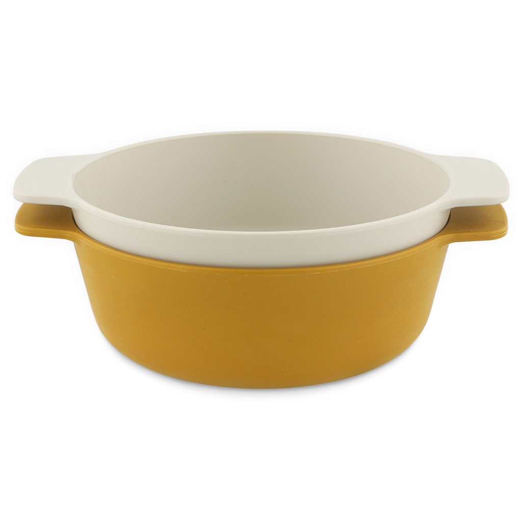 Bowl 2-pack Mustard Trixie