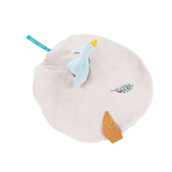Olga The Goose Comforter With Soother Holder Moulin Roty