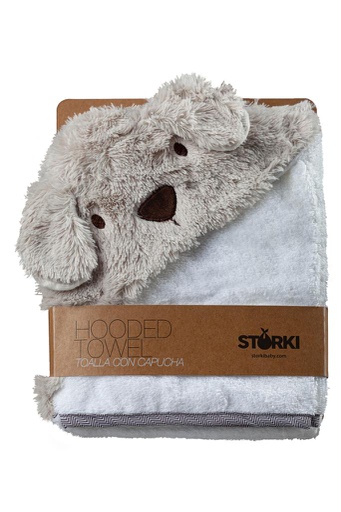 Toalla con capucha perro peluche Storki