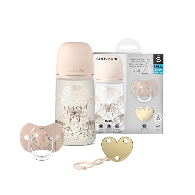 Set Spread Joy 0-6M Beige Silicona Suavinex