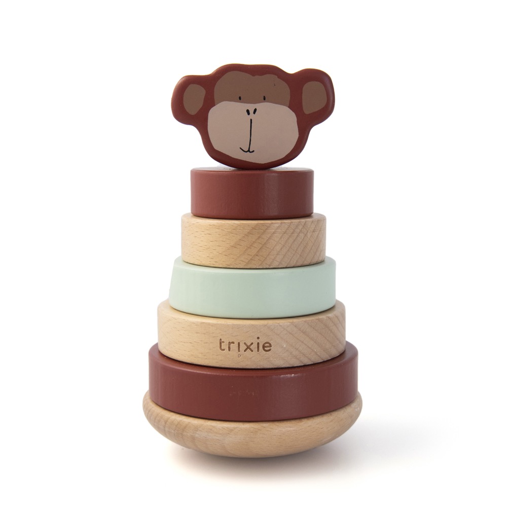 Wooden Stacking Toy - Mr Monkey Trixie