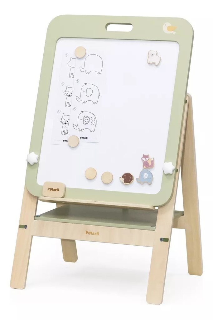 Doble pizarra imantada con altura ajustable Polar B