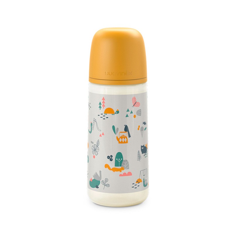 Biberon PP 360ml Anat Silic +6m 2L - Mostaza Suavinex