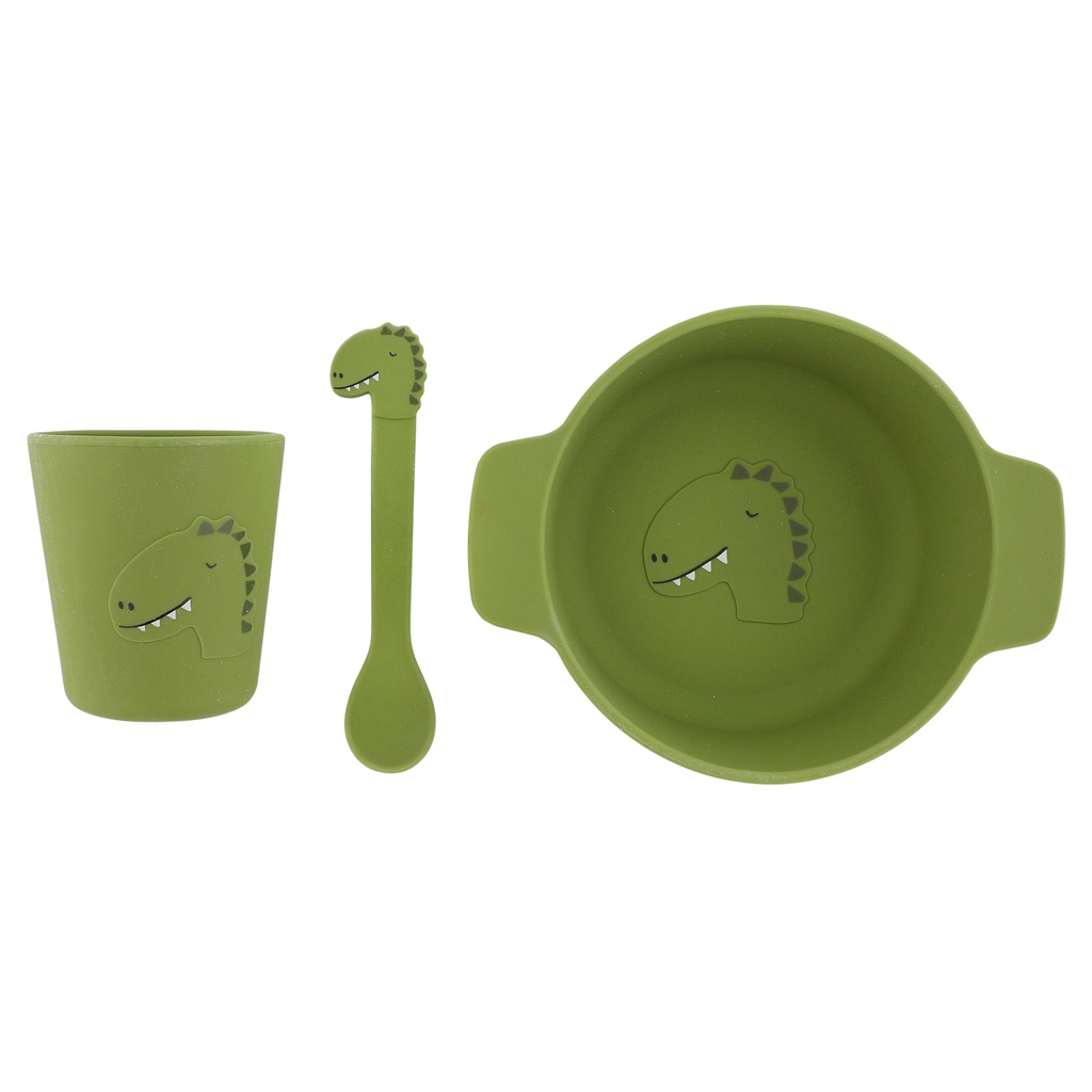 Silicone First Meal Set - Mr, Dino Trixie