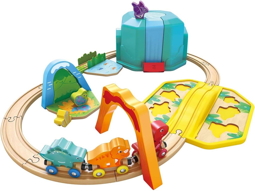 Pista tren en balde Dino Hape