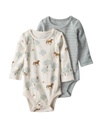 Pack 2 Bodies Ml Algodón Org Little Planet9M Carters