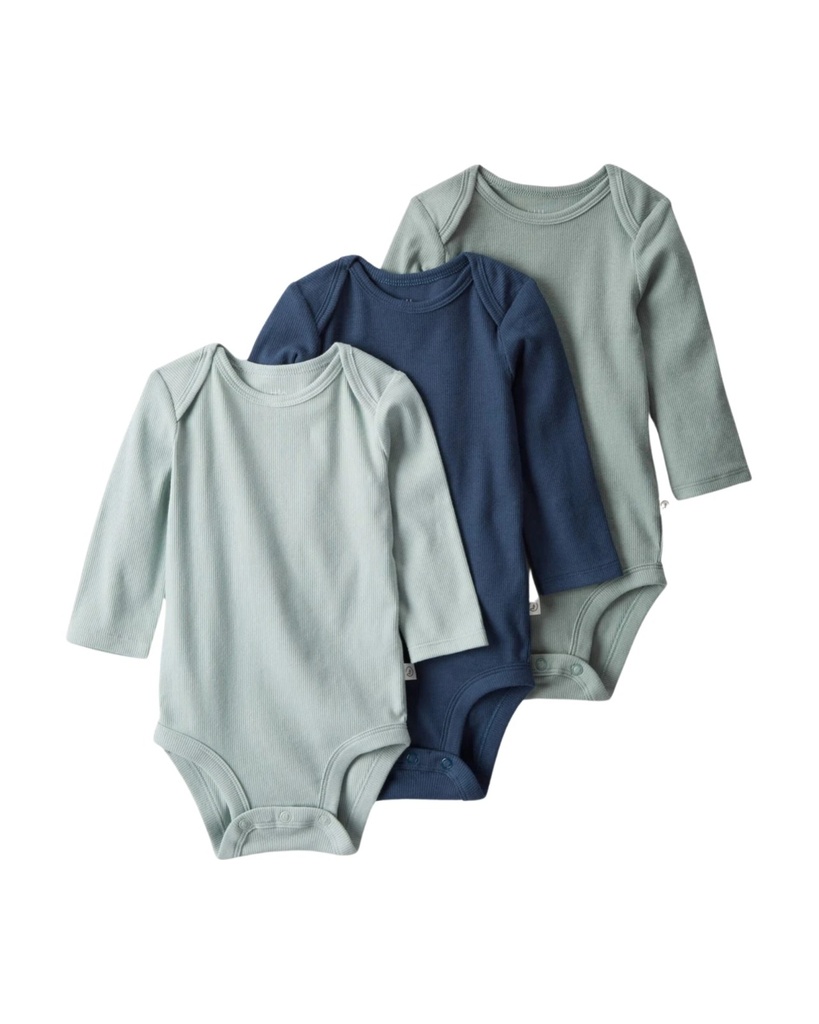 Pack 3 Bodies Ml Algodón Org Little Planet6M Carters