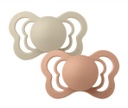 Couture 2 Pack Silicone Size 1 Vanilla/Peach Bibs