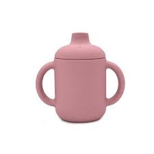 Vaso de entrenamiento silicona con asas Muted/Rosa Storki
