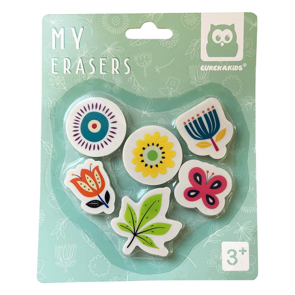Set 6 Gomas de Borrar - Flor Eureka