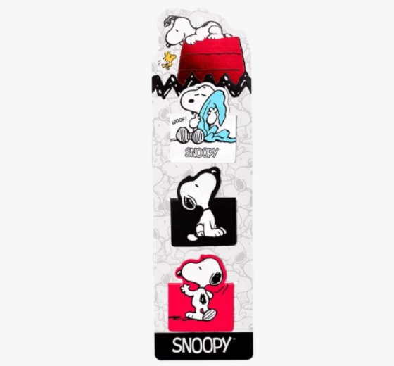 Marcadores de Libro Magneticos Snoopy x3 Mooving