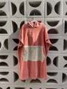 Poncho Beige/Rosa 0-1Y Peekaboo