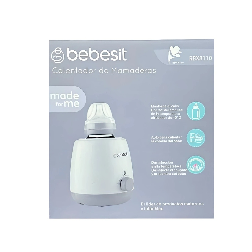 Calienta Biberón y Esterilizador de Mamaderas 2 en 1 Bebesit