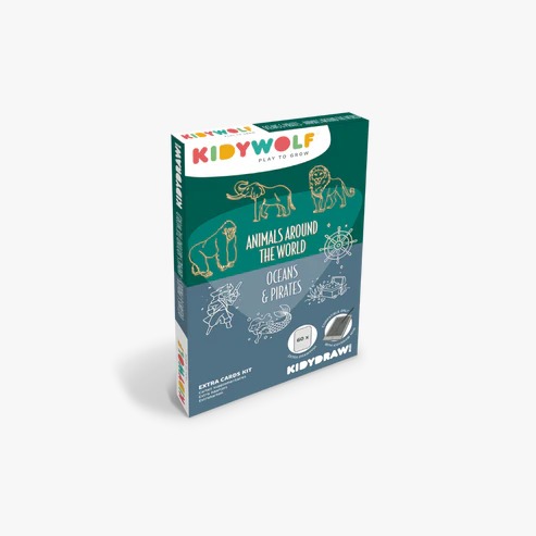 Refil Draw Mini Animals-Ocean &amp; Pirates Kidywolf