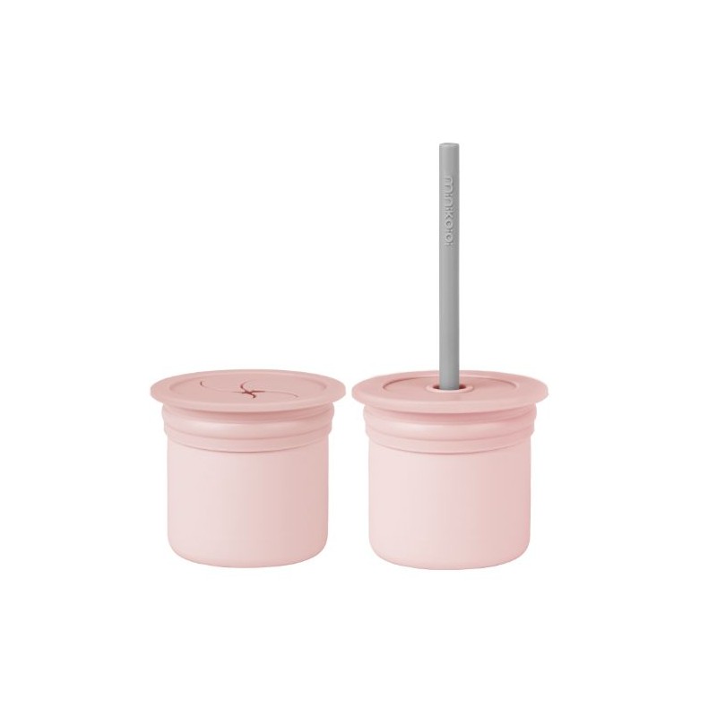 Sip + Snack - Pinky Pink / Powder Grey Minikoioi