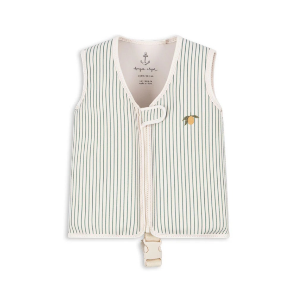 Neoprene Swim Vest Tea Stripe 2-3Y Konges Slojd