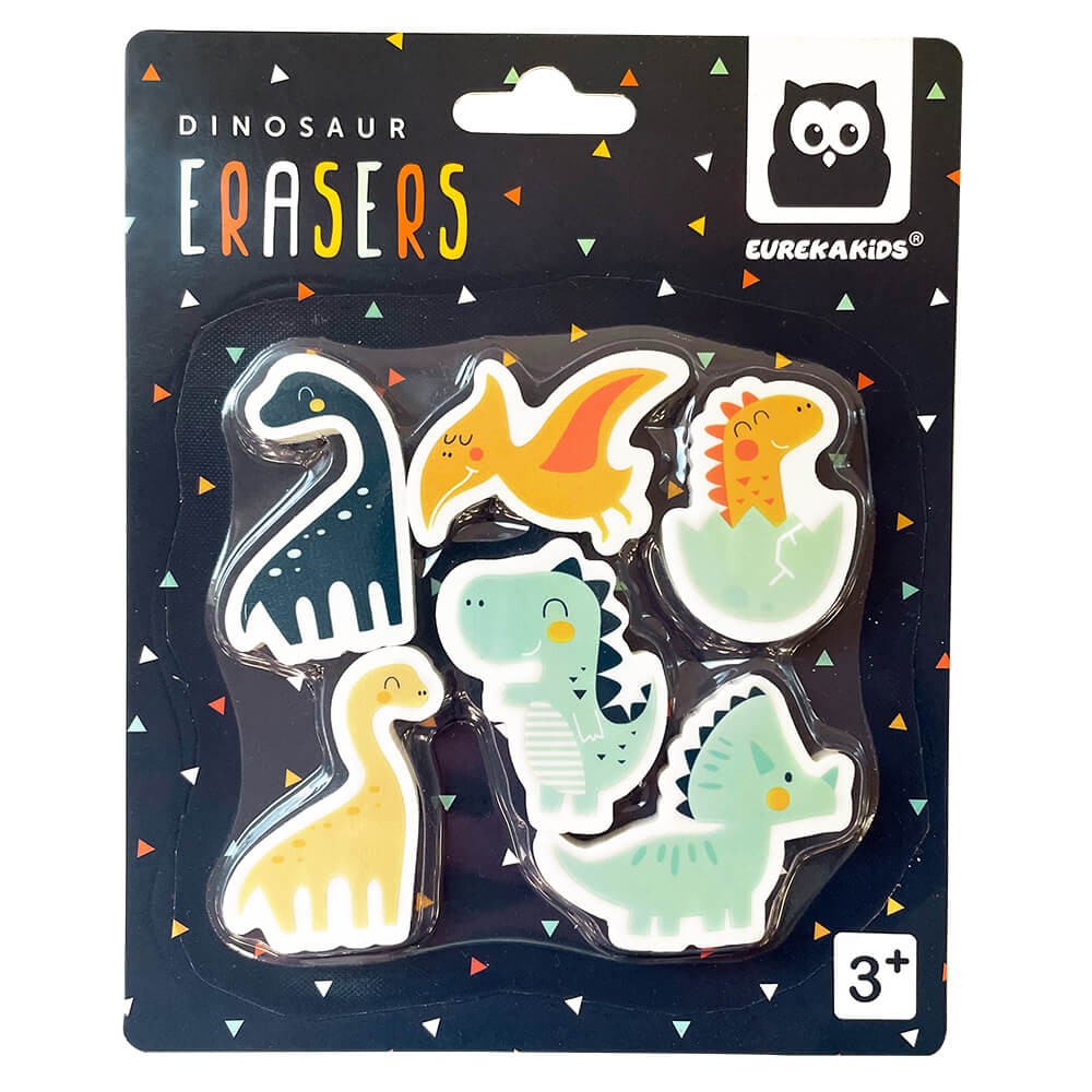 Set 6 Gomas de Borrar - Dino Eureka