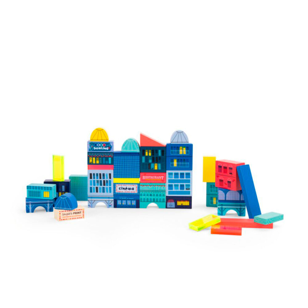 Construccion Ciudad (51 Piezas) Avenue Du Moulin Moulin Roty