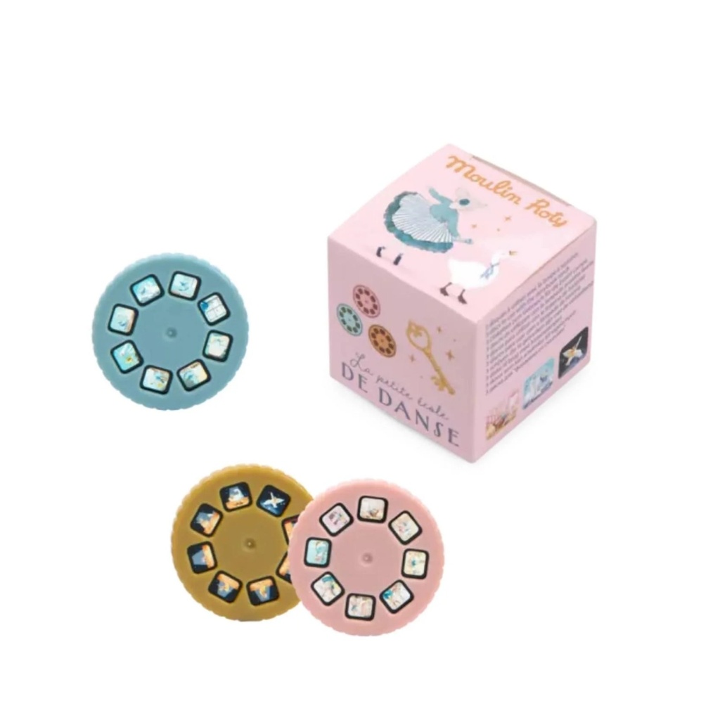 Caja Con 3 Discos Para Linterna Ped Moulin Roty