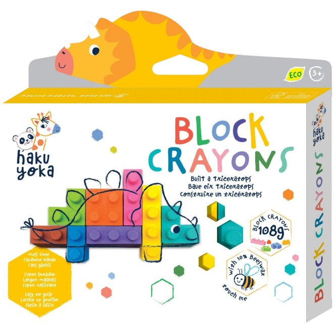 Crayones en Bloques Dino naranja Haku Yoka