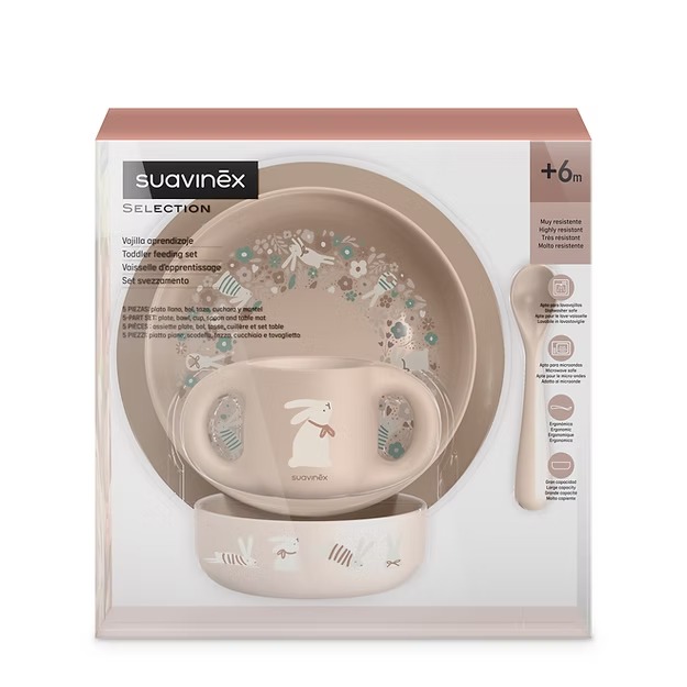 Vajilla De Aprendizaje 5 Uds - Wonder Beige Suavinex