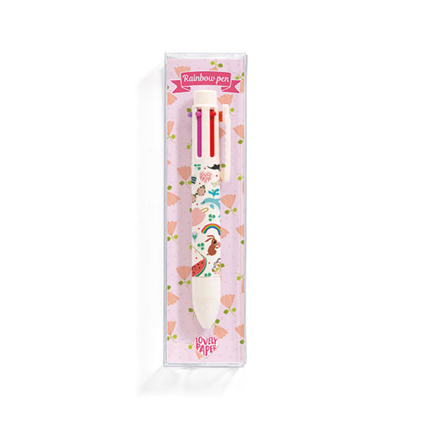Tinou Rainbow Pen (6 Colors) Lovely Paper By Djeco