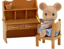 [5142] Mouse sister w/desk SYLVANIAN FAMILIES