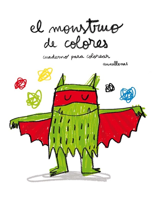 Monstruo de colores cuaderno para colorear Flamboyant