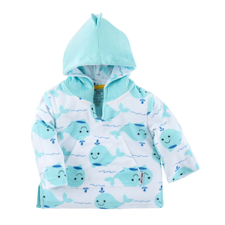 Toalla poncho ballena 0-12m Zoocchini