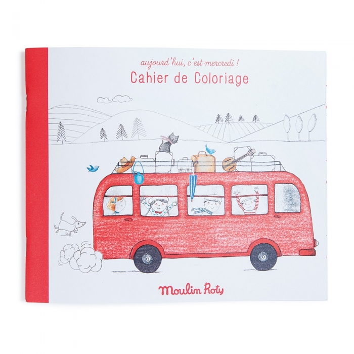 Cuaderno Para Colorear Mercredi Moulin Roty