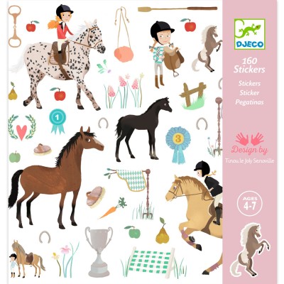 Stickers Horses Design By By Djeco