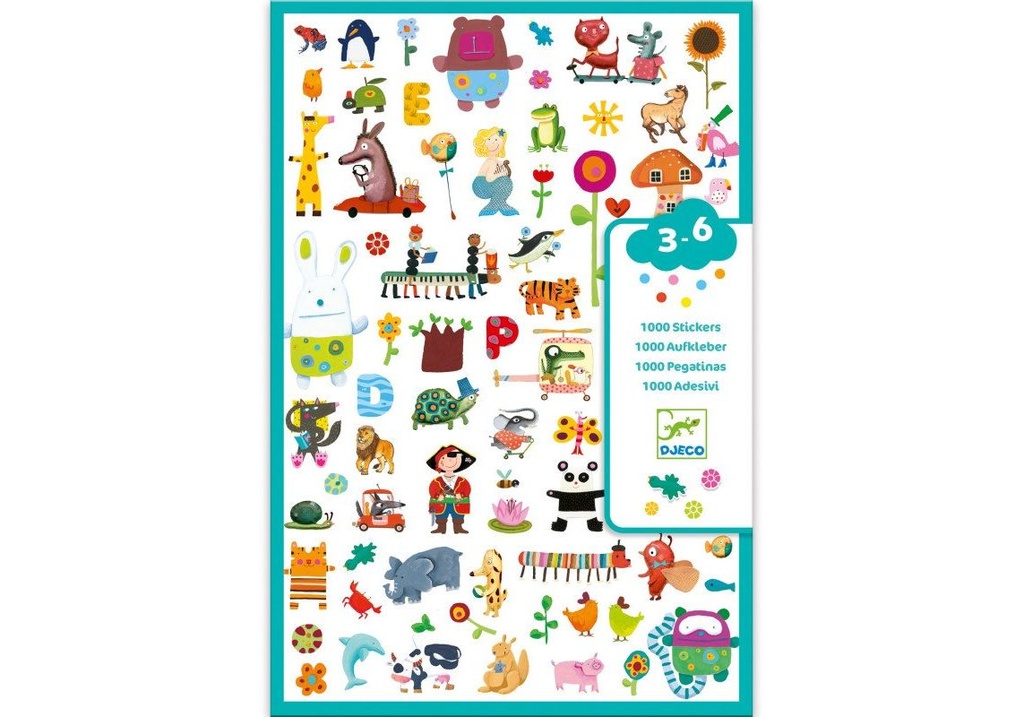 1000 Stickers For Little Ones Design By By Djeco