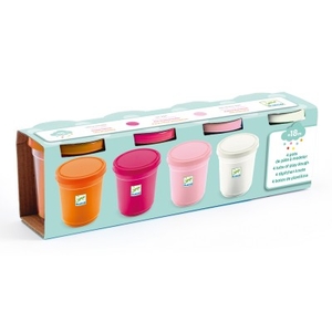 4 Tubes Of Play Dogh - Sweet Design By By Djeco