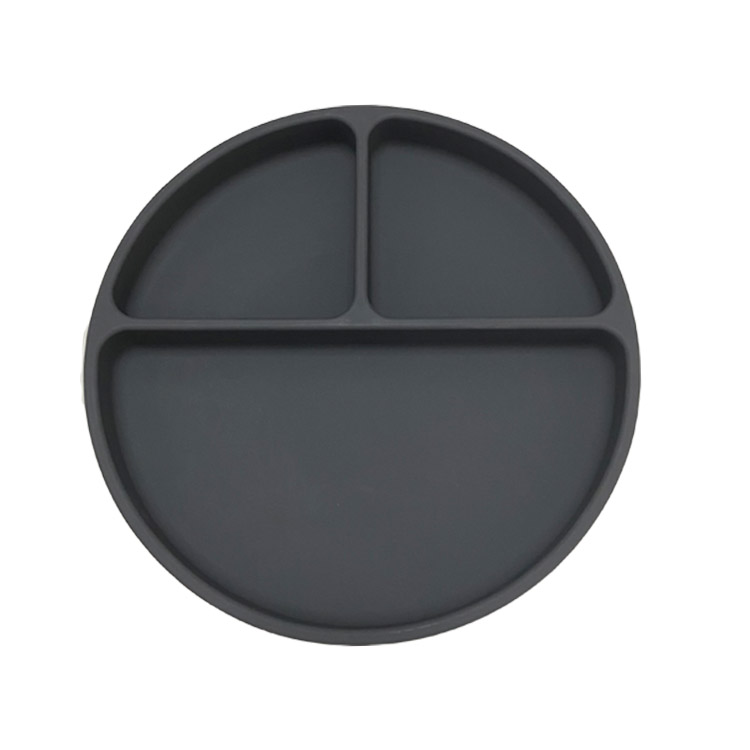 Plato con divisiones y ventosa Grey Storki