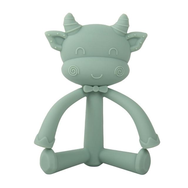 Mordillo silicona vaca sage (verde) Storki