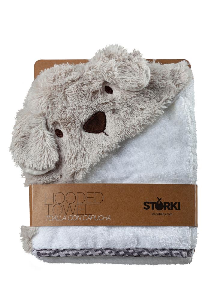 Toalla con capucha perro peluche Storki