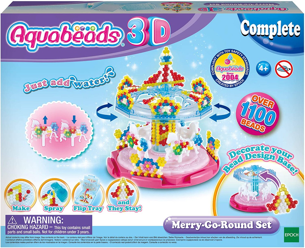 3D  Merry Go Round Set Aquabeads