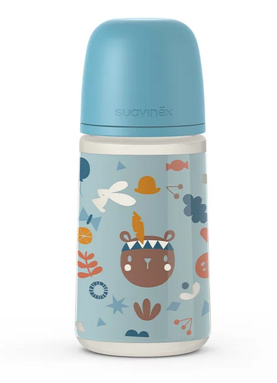 Biberón 270Ml Sx Pro 3-6M M Forest Celeste Sil Suavinex