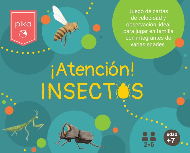 Juego de cartas Atencion Insectos Pika