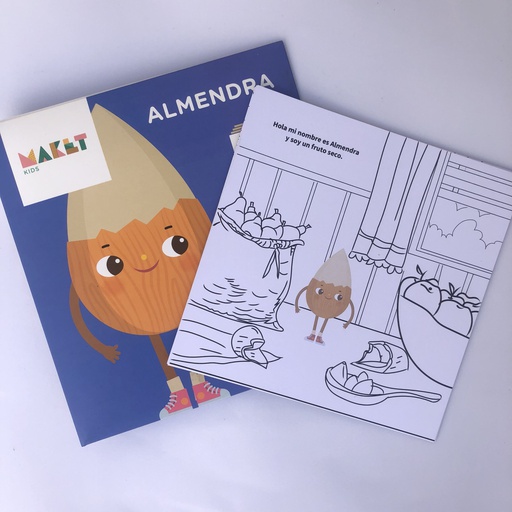 [MAK02] Lamina para colorear Almendra MAKET KIDS