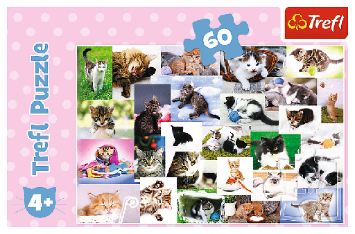[5900511173321] Puzzle Cats 60 piezas Trefl