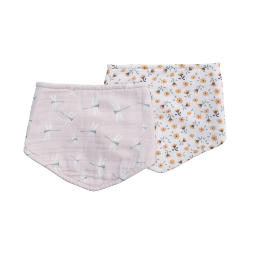 [628233459664] Set x2 babero bandana Vintage &amp; Dragonfly Lulujo