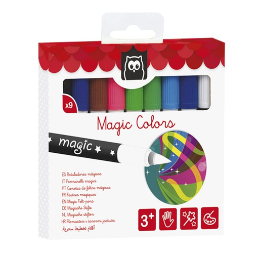 [8435404805906] Marcadores colores magicos 9 pzas Eureka