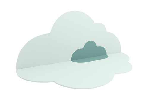 [172185] Playmat Head in the clouds (L) - Minty Green Quut