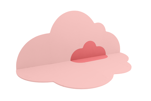 [172284] Playmat Head in the clouds (L) - Blush Rose Quut