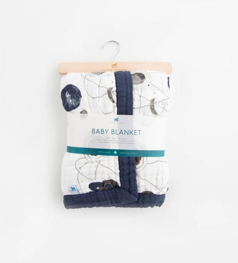 [UB2105] Cotton Muslin Baby Blanket - Planetary Little Unicorn