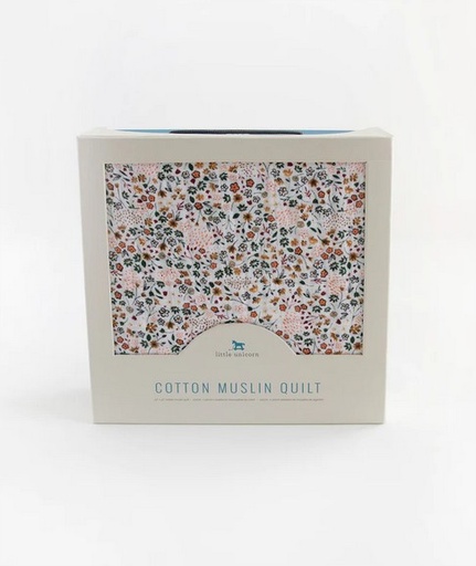 [UB0280] Cotton Muslin Quilt - Pressed Petals Little Unicorn
