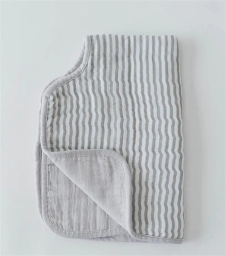 [UF0402] Cotton Burp Cloth - Gray Stripe Little Unicorn